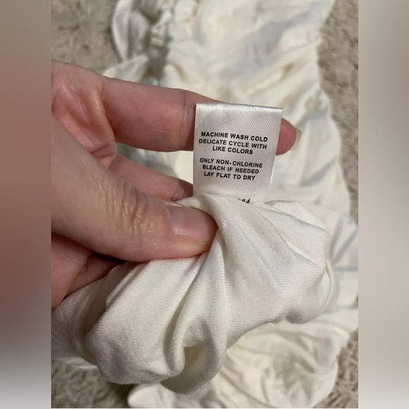 TART white stretchy off One Shoulder above knee dress small S 4 NWT - Picture 6 of 6